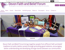 Tablet Screenshot of devonfaiths.org.uk